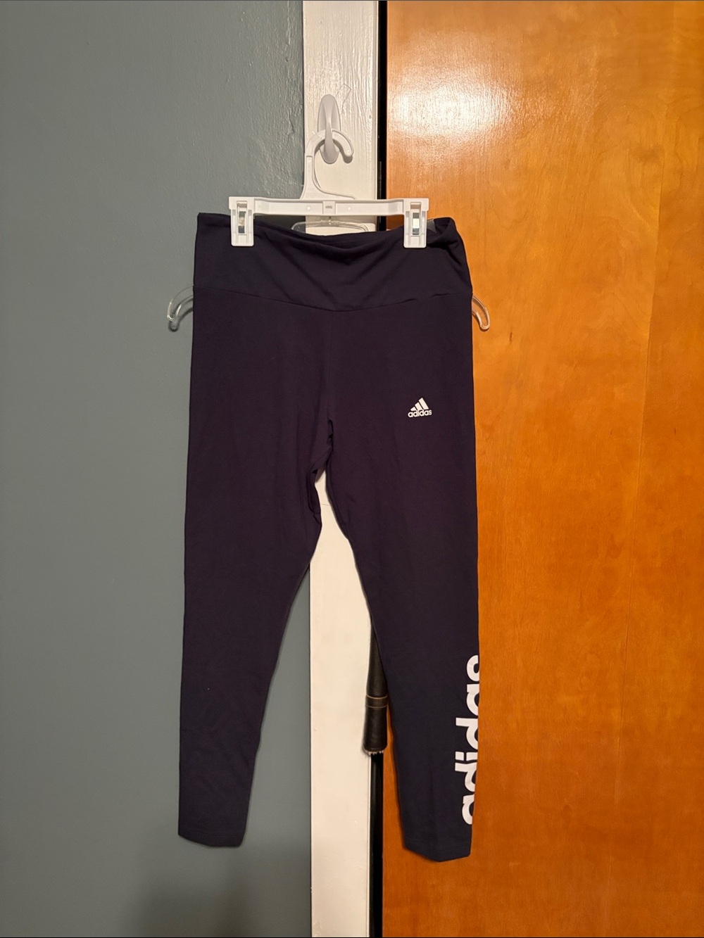adidas Navy Blue Logo Leggings